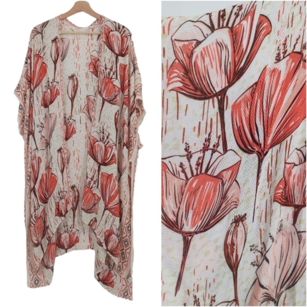 Comfy Luxe  open front kimono
